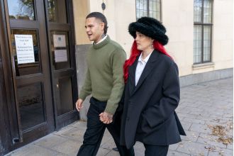 Anne-Marie stands by her husband Slowthai as he attends his court hearing for a rape accusation.