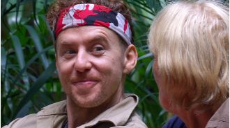 Danny Jones' wife shares that he lied to I'm A Celebrity producers, exposing a secret from the show.