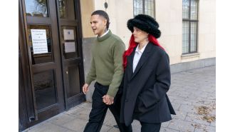 Anne-Marie stands by her husband Slowthai as he attends his court hearing for a rape accusation.