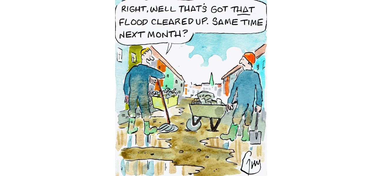 Guy Venables draws a daily cartoon for The Metro newspaper.