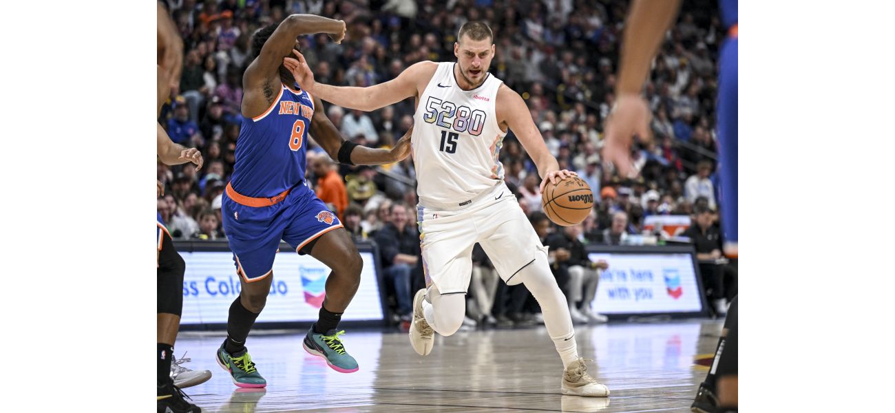 Knicks dominate Nuggets, OG Anunoby struggles in first half at Ball Arena.