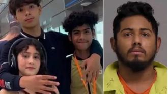 Fatal car accident caused by uncle taking photo of welcome sign, resulting in death of three nephews and niece.