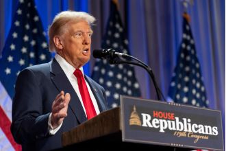 Trump warns of imposing tariffs on Mexico, Canada, and China as soon as he takes office.