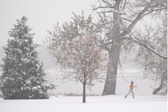Snowfall amounts in Colorado on Nov. 25, 2024.