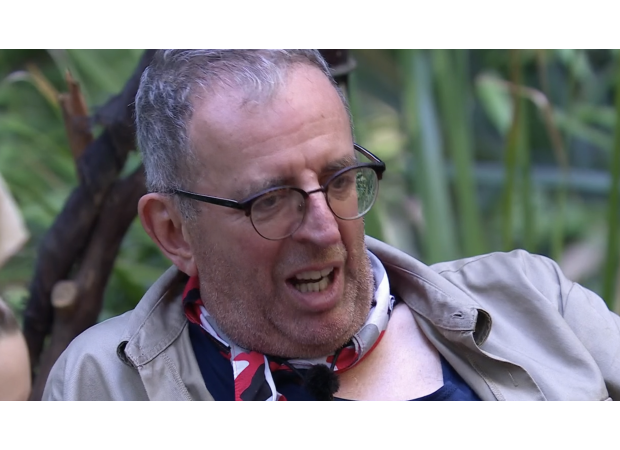 Campmate on I'm A Celebrity surprises Reverend Richard Coles with sex education, leaving him blushing.