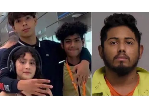 Fatal car accident caused by uncle taking photo of welcome sign, resulting in death of three nephews and niece.