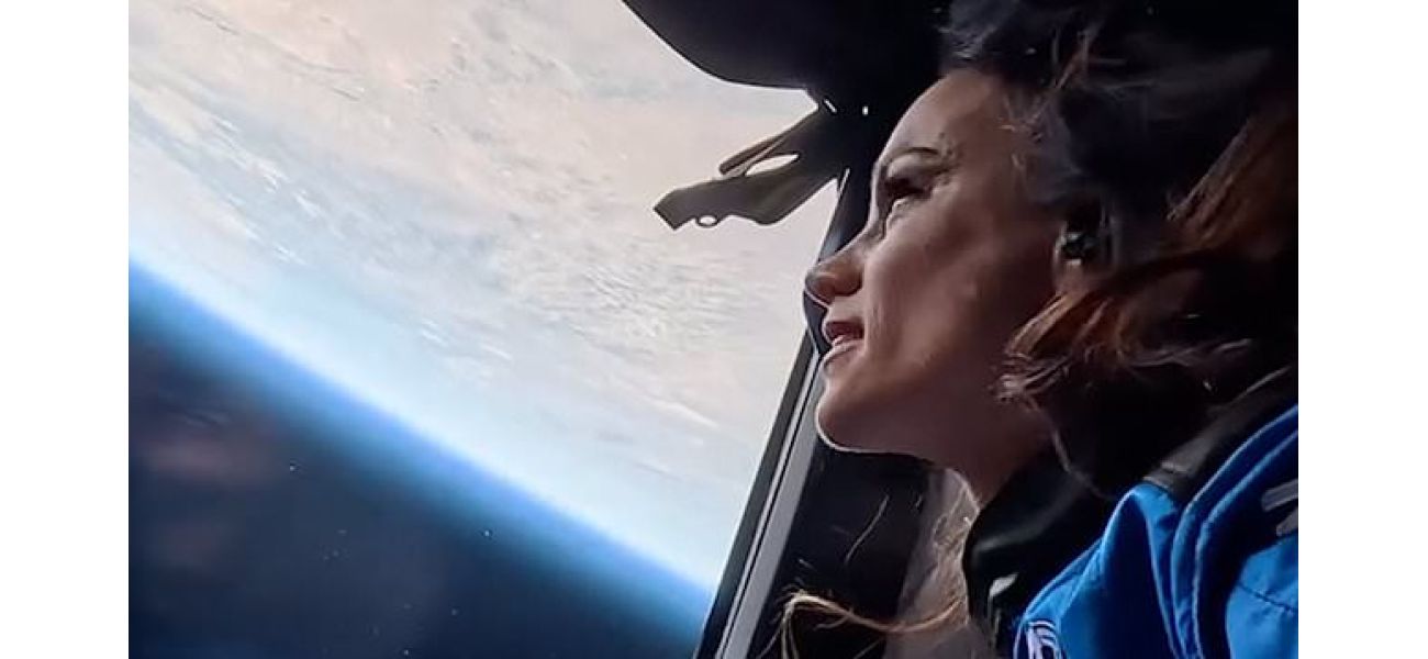 A woman astronaut faces online sexism despite her journey to space.