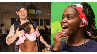 Oti Mabuse's husband and their 'miracle baby' have arrived in Australia for I'm A Celebrity.