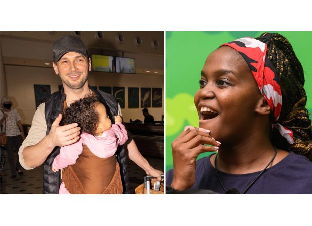 Oti Mabuse's husband and their 'miracle baby' have arrived in Australia for I'm A Celebrity.