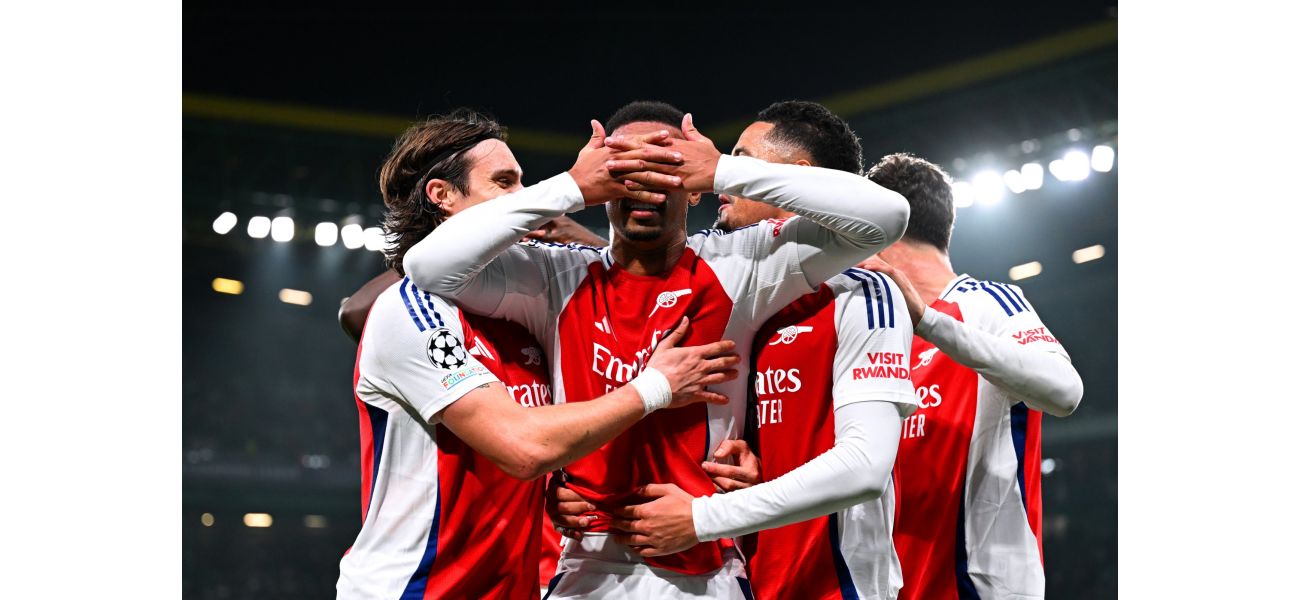 Gabriel imitated Gyokeres's celebration during Arsenal's victory over Sporting in the Champions League.