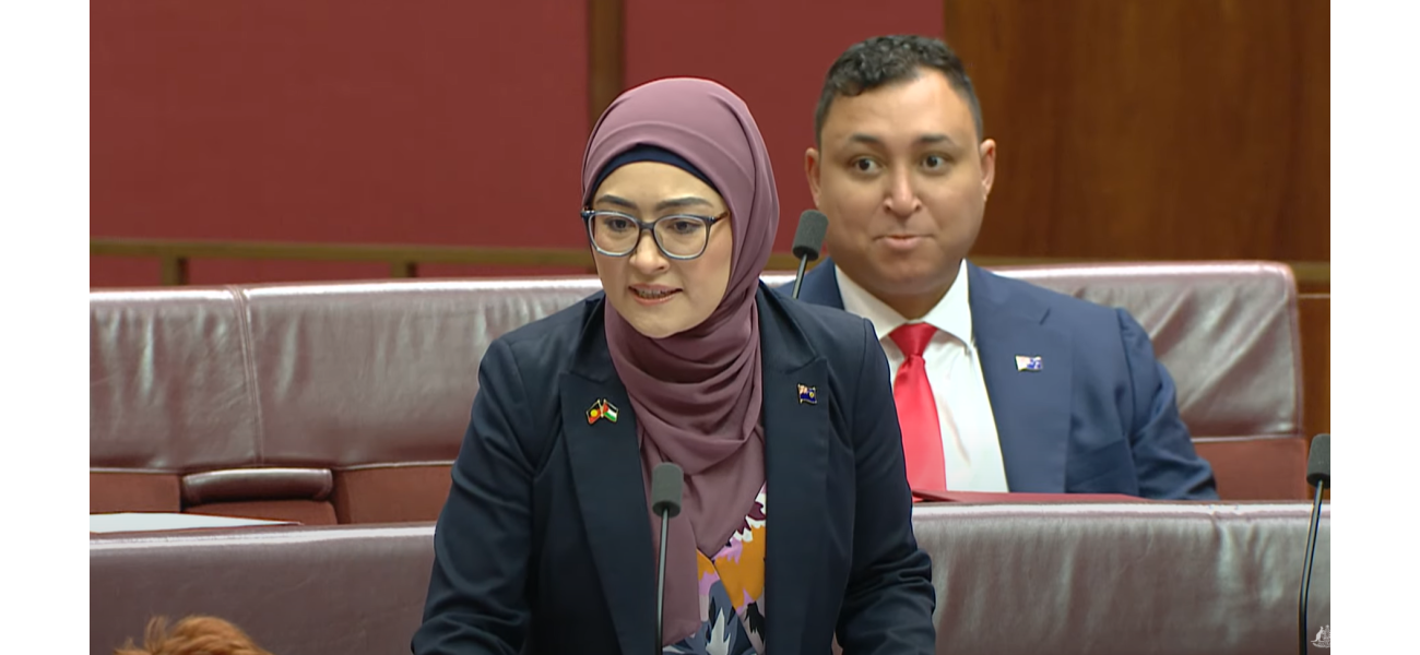 Senator angrily confronts Hanson in heated exchange, calling her a disgrace to humanity.