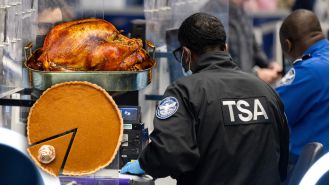 TSA allows turkeys on flights for Thanksgiving, but limits gravy.