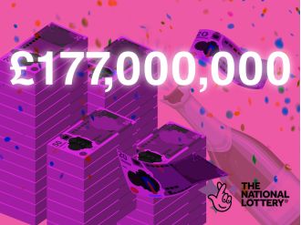 A British person has won a huge amount of money, £177,000,000, making it the third-biggest Lottery win in history.