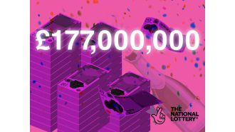 A British person has won a huge amount of money, £177,000,000, making it the third-biggest Lottery win in history.