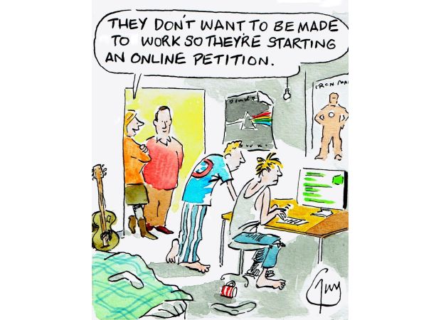 Guy Venables' daily cartoon for Metro newspaper.