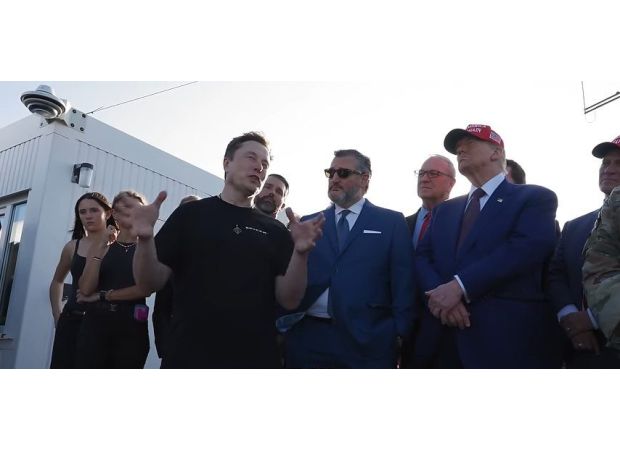 Trump's granddaughter discusses whether he would take a ride on Elon Musk's SpaceX rocket.