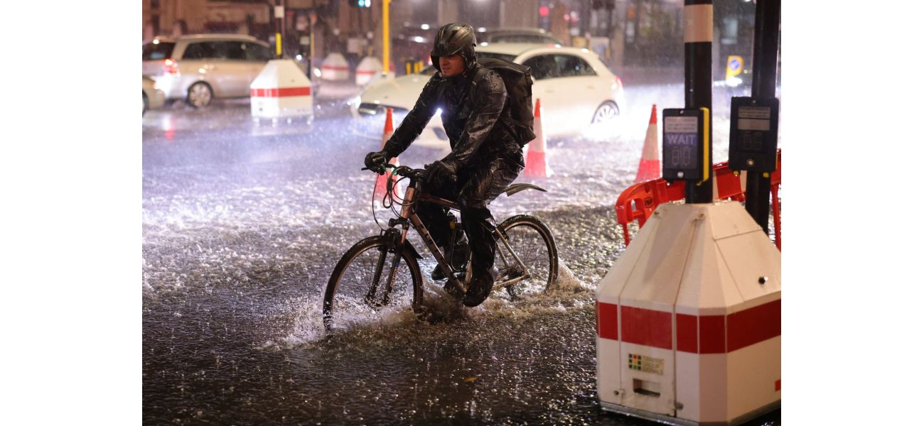 Severe weather system Conall moves over the United Kingdom, causing intense rainfall and nearly 100 flood alerts.