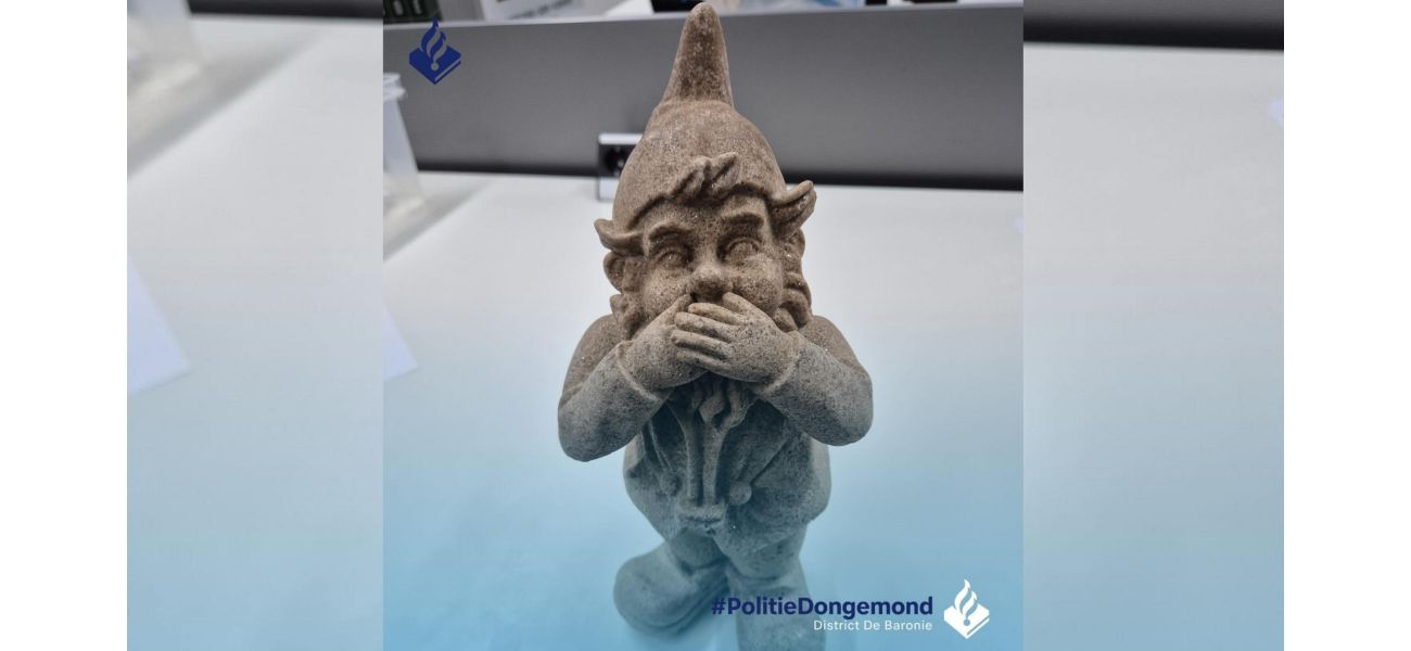 A garden gnome made of MDMA was found during a police raid, surprising the officers.