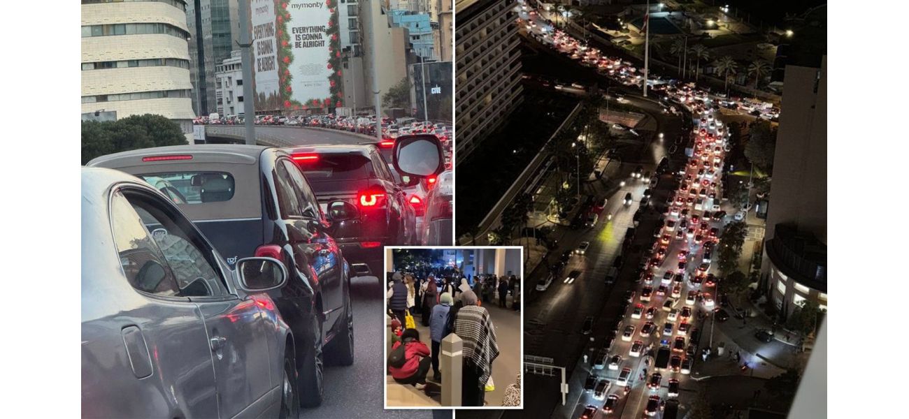 Many rushed to flee Beirut before ceasefire, trapped in chaotic and dangerous conditions.