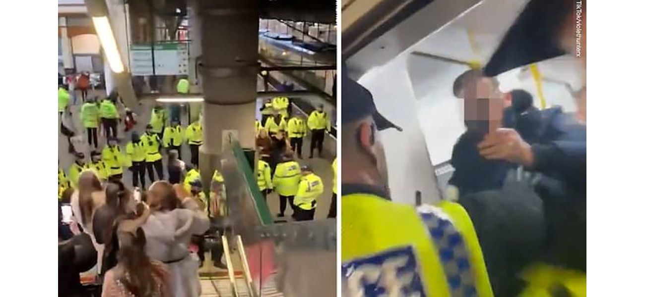 Police prevent travellers' children from entering Christmas market and make them take trains instead.