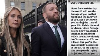 McGregor's partner Dee Devlin comments on his loss in a sexual assault lawsuit.