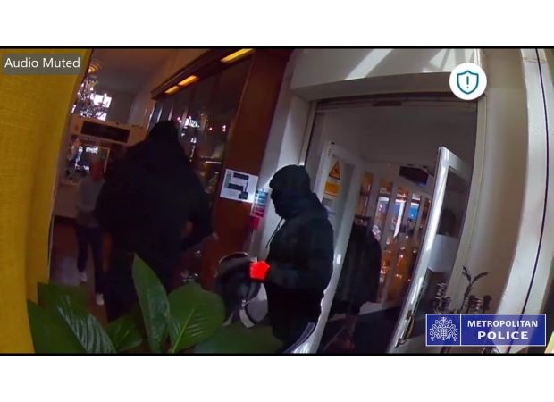 TV celebrity assaulted by armed thieves while they stole £200,000 worth of jewelry.