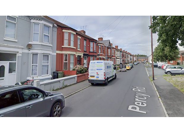 Two people arrested after baby found unconscious in home.