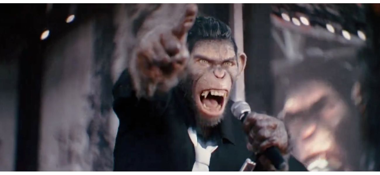 Robbie Williams explains the reason for his portrayal by a CGI monkey in his unconventional biopic.