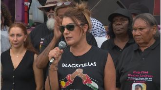 Activist Thorpe says she's been 'silenced' in passionate address outside Parliament.