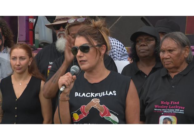 Activist Thorpe says she's been 'silenced' in passionate address outside Parliament.