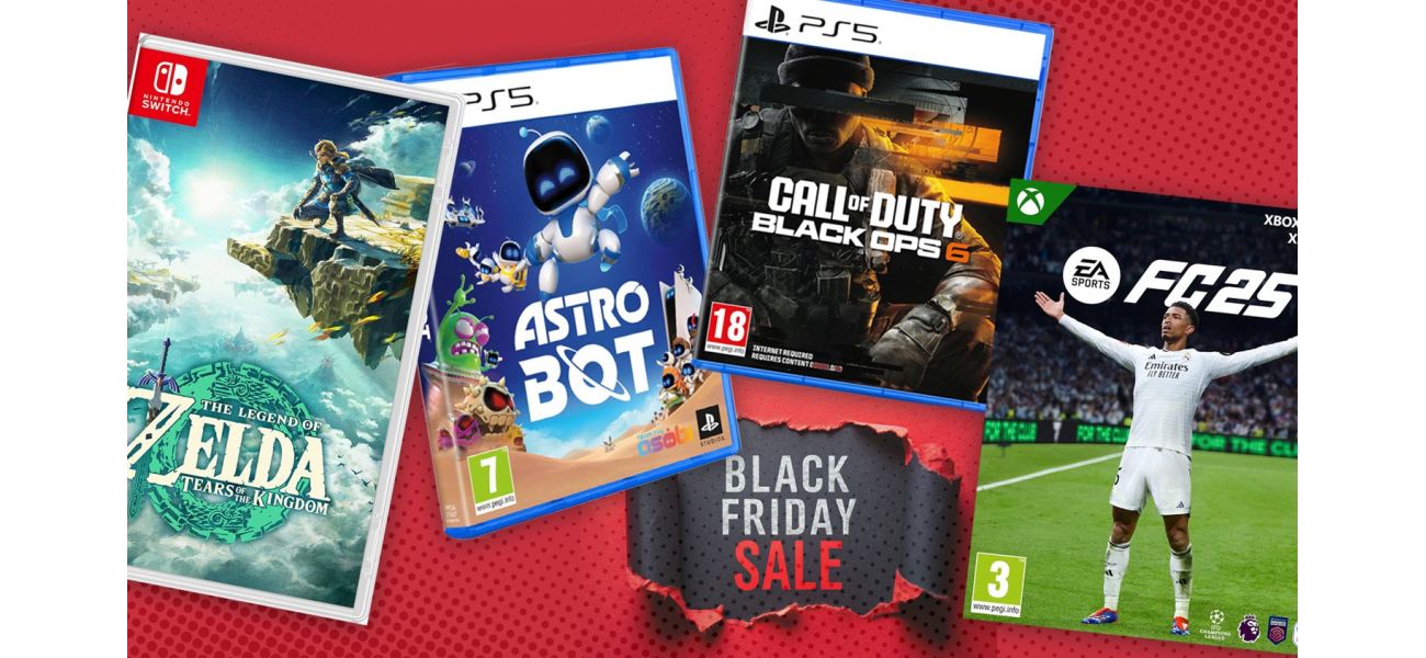 Get the top Black Friday deals on popular video games selected by our gaming experts, including PS5, Switch, and Xbox.