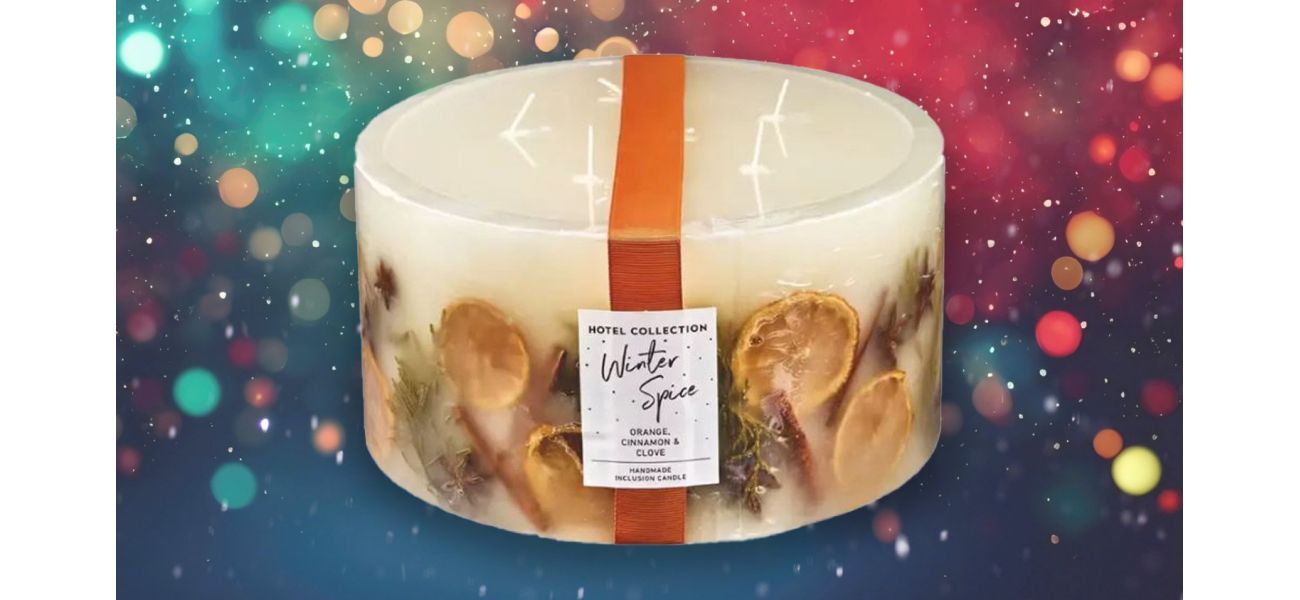 Aldi's popular Christmas candles are back, now with a larger size that can burn for 200 hours.