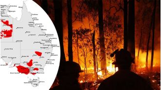 Massive parts of Australia face a dire warning as bushfires continue to rage, with 