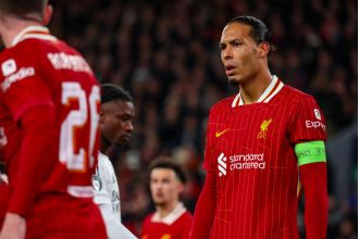 Van Dijk shuts down transfer question about Salah after Liverpool's win against Real Madrid.