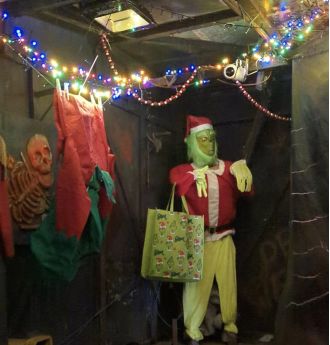 User reviews Grinch ride, compares it to Wonka, shares thoughts on £5 cost.