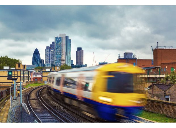 The quietest train station in London, with no trains running on weekends.