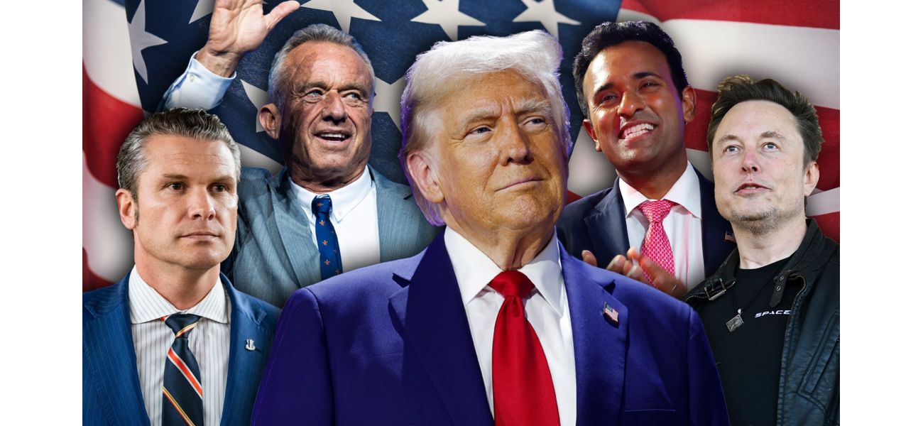 Comprehensive list of individuals chosen by Donald Trump to serve in his Cabinet and work in the White House.