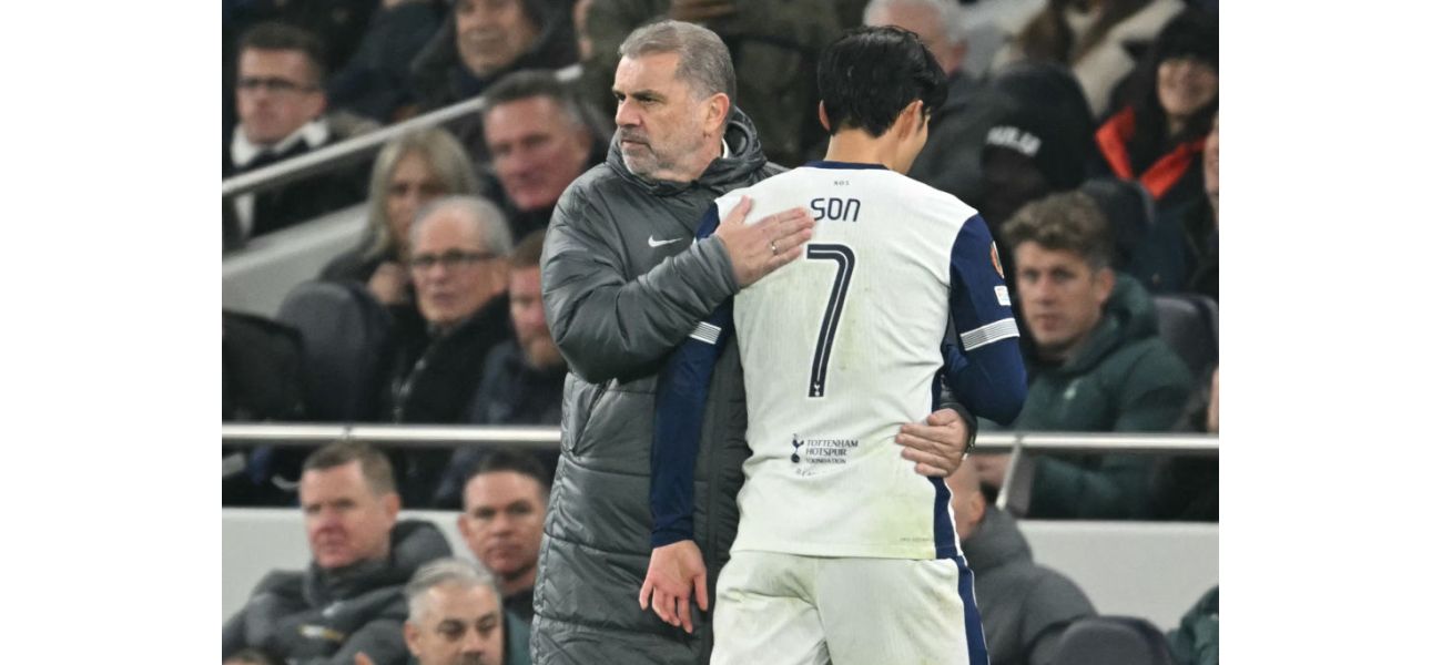 Postecoglou worried about Son's performance in Roma draw for Tottenham.
