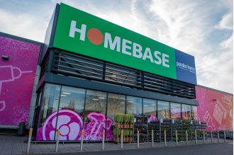 74 Homebase stores on the market, popular brands interested in purchasing.