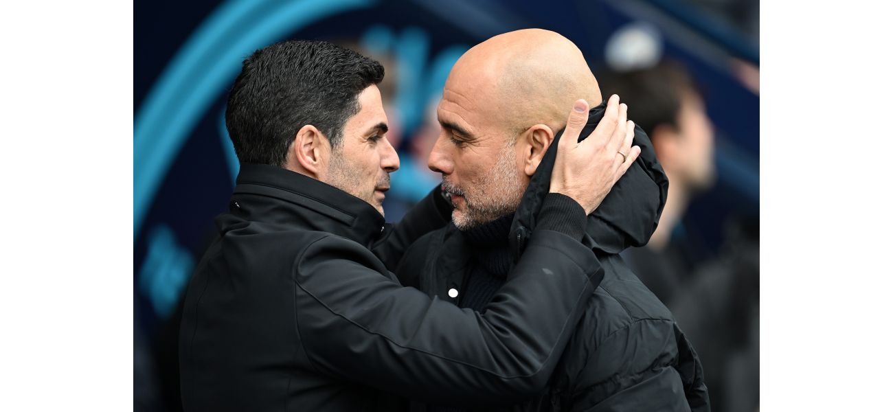 Arsenal manager Arteta sympathizes with Man City coach Guardiola for suffering facial lacerations in a game.