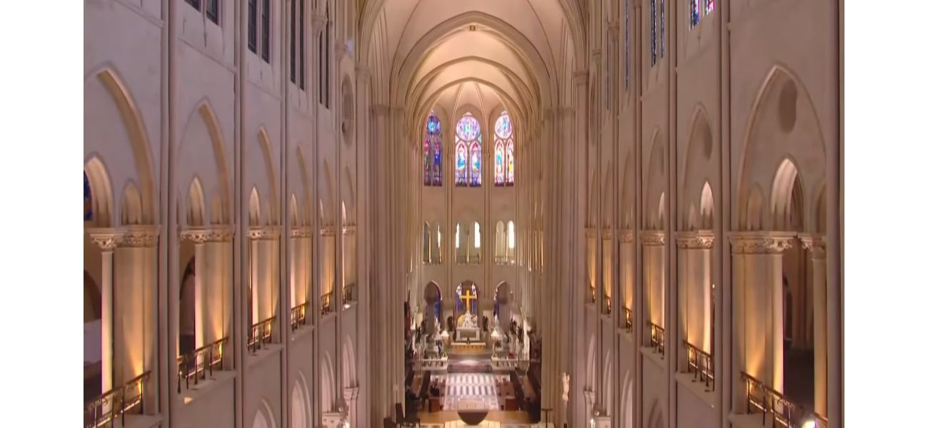 The Notre-Dame cathedral in Paris reopens after undergoing extensive restorations costing £582,000,000.
