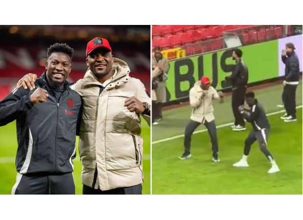 MMA fighter uses intense wrestling move to defeat Manchester United's goalkeeper, Andre Onana.