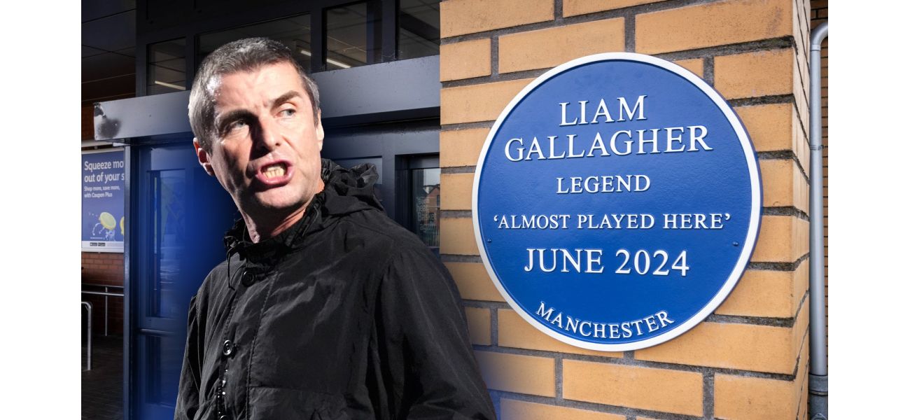 Liam Gallagher's plaque stolen from Lidl, £500 reward for its return.