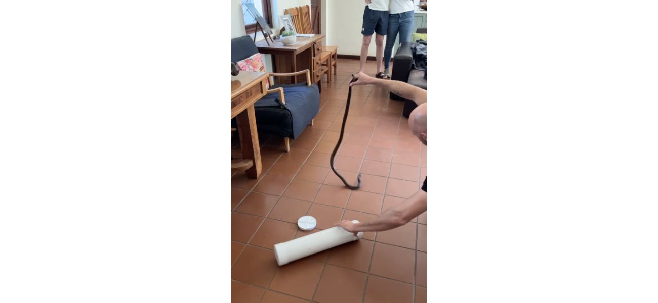 A drunken teenager woke up to find a four-foot cobra in his bed.