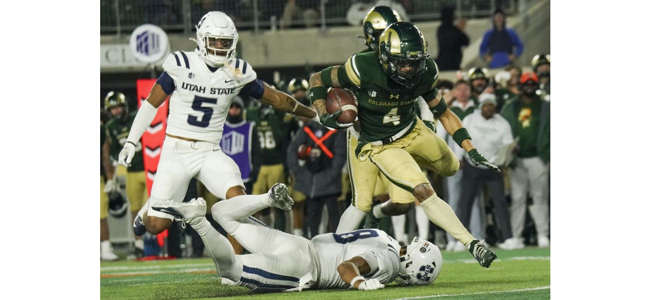 Colorado State's college football team surprises Utah State by coming back in the fourth quarter, maintaining a chance to play in the Mountain West championship game.