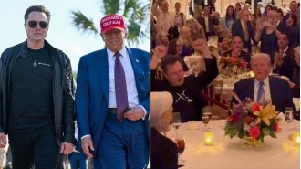 Elon Musk spent Thanksgiving with the Trump family at their Mar-a-Lago estate.