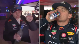 F1 driver reveals details of Max Verstappen's early morning bar celebrations in Las Vegas.