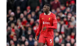 Konate gives update on his injury before Liverpool's match against Manchester City.