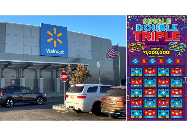 Walmart worker wins $1 million after buying lottery ticket on day off.