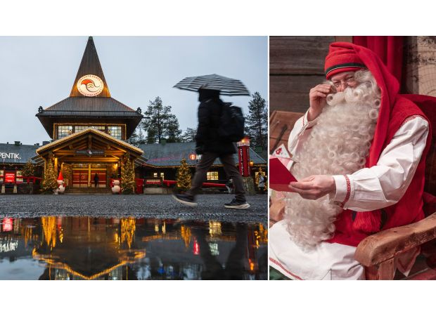Santa's usual home is running low on snow before Christmas.